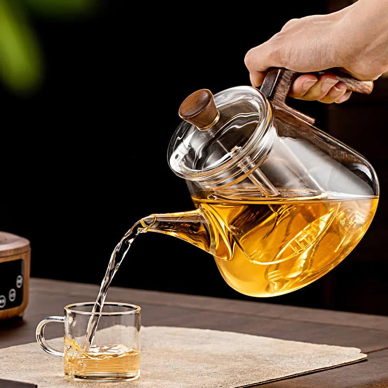 Aetheris Clear Glass Teapot with Infuser
